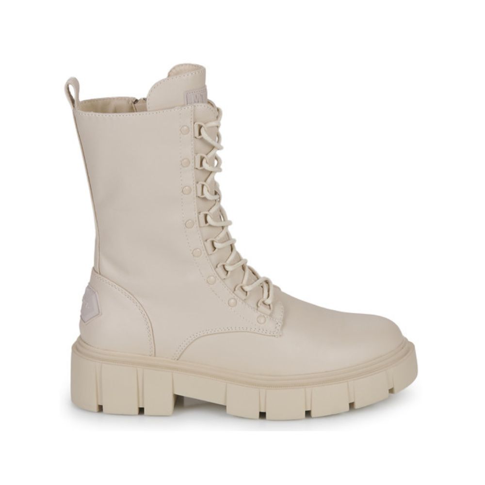 MTNG BEIGE MILITARE ANKLE BOOTS